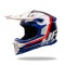 Casca cross Ufo Plast Intrepid S5 alb/albastru