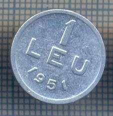 AX 799 MONEDA- ROMANIA - 1 LEU -ANUL 1951 -STAREA CARE SE VEDE foto