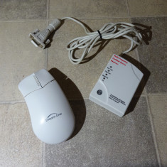 Mouse pc cu bila vintage /mufa serial-ps2 /wireless