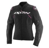 Cumpara ieftin Geaca (jacheta) motociclete femei Racing/Roadster Ixon All season model Meteor 31 LS culoare: negru/alb/roz (concept 3 in 1), M