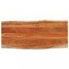 VidaXL Blat masă, 140x60x2,5 cm dreptunghiular lemn acacia margine vie