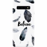 Husa silicon personalizata pentru Samsung Galaxy S10, Believe