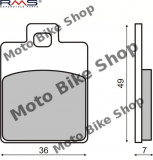 Placute Frana Fata MBS Piaggio Zip Liberty MCB827