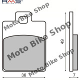 MBS Placute frana Piaggio Zip/Liberty MCB827, Cod Produs: 225100300RM