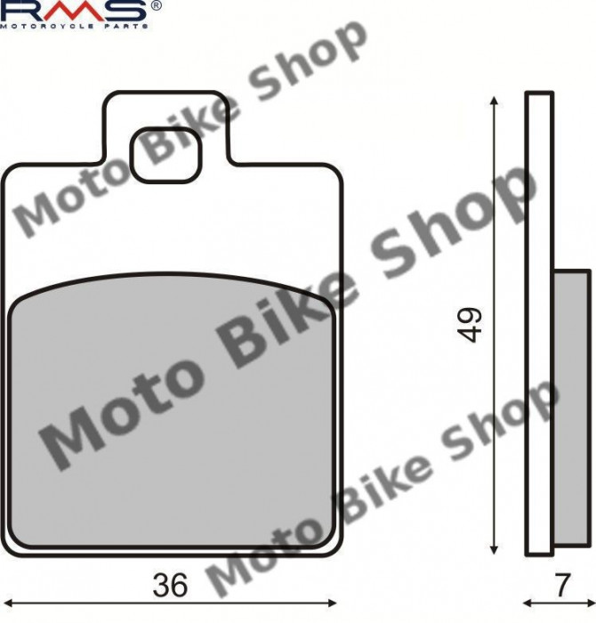 MBS Placute frana Piaggio Zip/Liberty MCB827, Cod Produs: 225100300RM