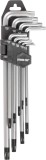 Sada kľ&uacute;čov Strend Pro HK0259, 9 dielna, T10-T50, Torx, z&aacute;strčn&aacute;
