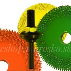 Obvodova ihličkova ra&scaron;pľa - &scaron;&iacute;rka 13mm / pr.50mm, Granulatie Saburr ASPRA - VERDE