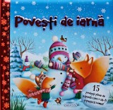 Cumpara ieftin Carti Povesti de iarna cartonata 96 pagini 2020 literatura copii romana editura Girasol