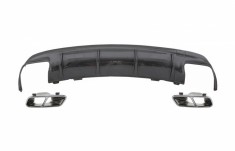 Difuzor Bara Spate cu Ornamente pentru sistemul de evacuare Crom MERCEDES CLA W117 (2013-2018) Facelift CLA45 Design Carbon Performance AutoTuning