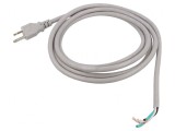 Cablu Alimentare 3x18AWG NEMA 5-15 2.4m Gri 10A