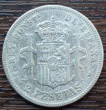 (A542) MONEDA DIN ARGINT SPANIA - 2 PESETAS 1882 MSM, REGELE ALFONSO XII, Europa