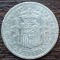 (A542) MONEDA DIN ARGINT SPANIA - 2 PESETAS 1882 MSM, REGELE ALFONSO XII