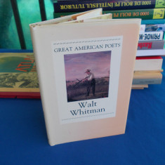 WALT WHITMAN : GREAT AMERICAN POETS , EDITED BY GEOFFREY MOORE , 1987