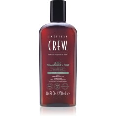 American Crew 3 in 1 Chamimile + Pine șampon, balsam și gel de duș 3 &icirc;n 1 pentru barbati 250 ml
