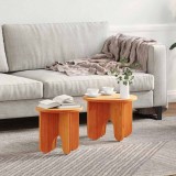 Set de măsuțe de cafea 2 pcs Maro ceruit 39.5 x 39.5 x 30 cm