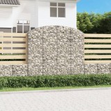 Gossi cos gabion arcuit, 200x30x180/200cm, fier galvanizat
