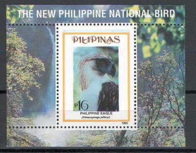 Filipine 1995 2527 bl 86 MNH - Vulturului maimuta, pasarea nationala foto