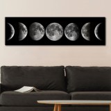 Cumpara ieftin Tablou Canvas Eclipse Lunar, Multicolor, 120x50 cm