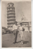 M5 E6 - FOTO - Fotografie foarte veche - vizita la Turnul din Pisa - anul 1957