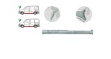 Prag Fiat Doblo (119/223) 01.2001-12.2005, Doblo (119/223) 01.2006-01.2010, stanga, metal galvanizat; fara usa culisanta