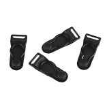 Set 4 clipsuri pentru jartiera Crisalida, dimensiuni 10 x 34 mm, Negru