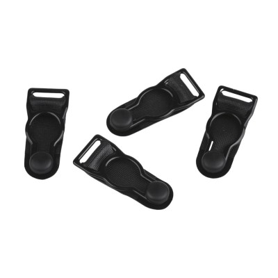 Set 4 clipsuri pentru jartiera Crisalida, dimensiuni 10 x 34 mm, Negru foto