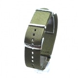 Curea Morellato tip NATO - Band Nastro Cannete - Culoare Kaki - 18mm 20mm 22mm