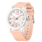 Ceas Copii Sanda 3252 Roz-Alb , Design Sport, Analog, Diver, Rezistent la Apa 5ATM