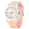 Ceas Copii Sanda 3252 Roz-Alb , Design Sport, Analog, Diver, Rezistent la Apa 5ATM