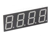 Afişaj LED 7 segmente 20,4mm 4 cifre roşu