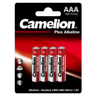 Baterii Alcaline AAA LR3 1.5V Camelion PLUS Blister 4 foto