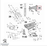Cumpara ieftin Brat suspensie spate original Peugeot Jet Force 125 ie (03-07) - Jet Force ie ABS (03-06) - Jet Force Compressor (05-07) 4T LC 125cc
