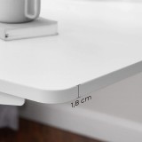 Cumpara ieftin Blat birou reglabil, Songmics, Alb, 120x60x1.8 cm