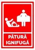 Semn pentru patura ignifuga