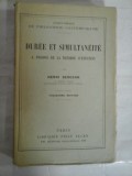 DUREE ET SIMULTANEITE - HENRI BERGSON