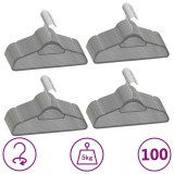 Cumpara ieftin Set de umerase anti-alunecare, 100 buc., gri, catifea