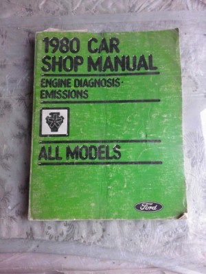 1980 CAR SHOP MANUAL foto