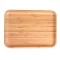 Platou Pufo din lemn de bambus pentru servire alimente, aperitive, dulciuri, pizza, 30 x 20 cm, maro