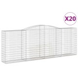 Cumpara ieftin Cosuri gabion arcuite 20 buc, 400x50x140/160cm, fier galvanizat