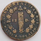 Franta, 12 Deniers 1792 Ludovic XVI