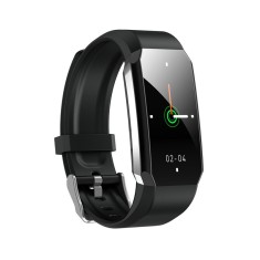 Bratara Fitness Techstar? T3, Ecran 1.14&amp;quot; inch, Bluetooth 4.0, Monitorizare Puls, Tensiune, Temperatura, Oxigen, Calitate Somn, Negru foto