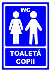 Semn de toaleta copii foto