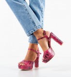 Cumpara ieftin Sandale cu toc Joff Fuchsia