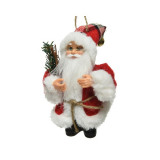 Cumpara ieftin Figurina - Santa Polyester Branch - Red and White | Kaemingk