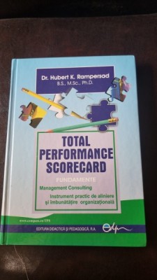Total performance scorecard - Dr. Hubert K. Rampersad foto