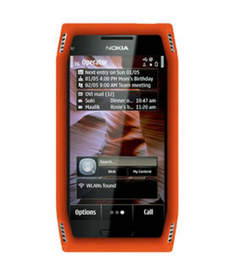 Husa Silicon Nokia X7 Portocalie foto