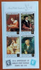 COOK-ISL.-PICTURI CELEBRE&#039;&#039;DURER &#039;&#039;EXPO-LONDON 90&#039;&#039;- COLITA-MNH NESTAMP. -vezi scan
