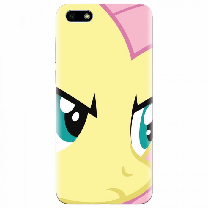 Husa silicon pentru Huawei Y5 Prime 2018, Close Up Fluttershy My Little Pony Friendship Is Magic