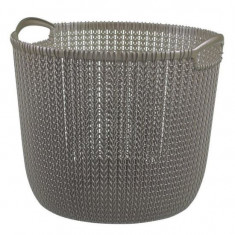 Co? rufe, impletit, Curver Knit 30L, maro, 40x39x33 cm Mania Tools foto