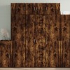 VidaXL Dulap &icirc;nalt, stejar fumuriu, 70x42,5x185 cm, lemn prelucrat 3281424